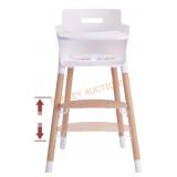 3-in-1 Convertible Wooden High Chair