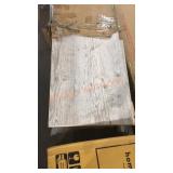 Box of miscellaneous wood pieces