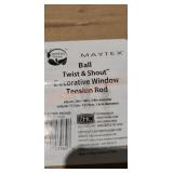 Maytex Twist & Shout Decorative Window Tension Rod
