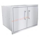 SUNSTONE Beveled Frame 30-Inch Stainless Steel