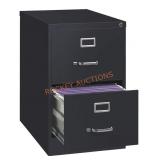 2-Drawer File Cabinet - Black