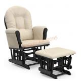 Storkcraft Hoop Glider and Ottoman