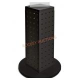 Azar 700220-BLK Pegboard 4-Sided Revolving Counter