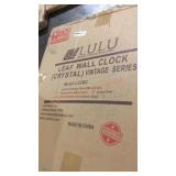 Lulu Leaf Crystal Wall Clock
