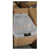 Plastic tote 20" x 39"