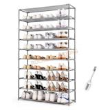 HODYANN 10-Tier Shoe Rack, Non-woven Fabric
