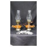 Teapot Lamps Wood/Shades