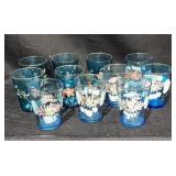 Hand Painted Water Glasses 4"