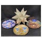 Franklin Mint Plates & Moravian Star