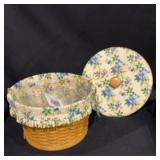 Large Round Longaberger Basket/ Lid