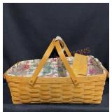 Large Longaberger Basket,liner&more