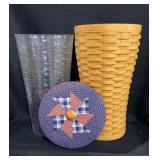 Longaberger Basket 18"/lid 1993