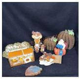 Fall Decor,battery Op Pumpkins & More