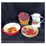 Apple Door Stop,coffee Pot & More