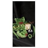 2001 Poinsettia Dress & Snowflake Set