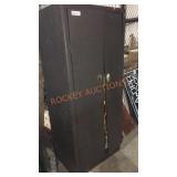 Metal Cabinet With Miscellaneous Items