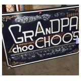 Metal "grandpa Choo Choo