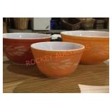 Pyrex Wheat Mixing Bowl Set