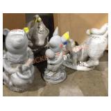 Set Of 4 Winnie The Pooh Yard Figures