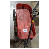 Red 13"×28" Metal Wagon