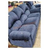 Blue Sofa And Recliner
