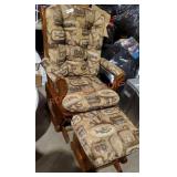 Glider Rocker With Ottoman