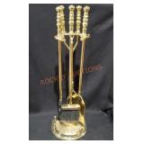 Brass Fireplace Set
