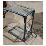 End Table With Magazine Rack