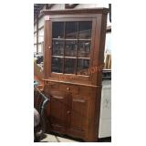 Two-piece Corner Cupboard