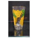 Yellow Rose Peanut Butter Glass 5"