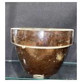 6 1/2" X 9" Brown Mixing Bowl