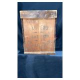 Wooden Crate 10 1/2"Square 15"High