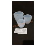 Pampered Chef Silicone Prep Bowls