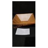 Pampered Chef Bamboo Square Bowl