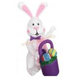 Morris Inflatable Bunny with Basket Decoration