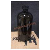 6-pk 32oz Amber Boston Round Bottles