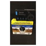 Rubber Castor Wheels & Tire Pressure Gauge