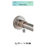 Briodox tension rod SS 43-73". Color Nickel. Biz