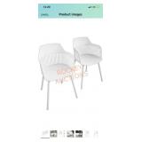 CosmoLiving by Cosmopolitan ,2-Pack, White Dining