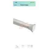 Shower Curtain Tension Rod Nickel 36-54"