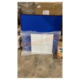 34x34 framed blue velvet