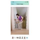 Metal Safety Gate 34-54" wide. Color white