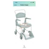 Shower Commode Chair White
