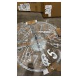 32x32 Wood Clock Metal Numbers