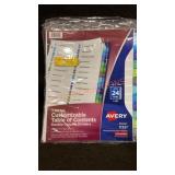 Avery 1-24 Tabs