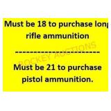 Must Be The Legal Age To Purchase