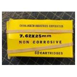 Norinko 7.62x25mm, 60 Rounds