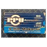 Ppu 9 Mm Markarov 95 Grain, 150 Rounds