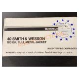 40 Smith & Wesson 180 Grain, 100 Rounds