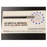 40 Smith & Wesson 180 Grain, 100 Rounds